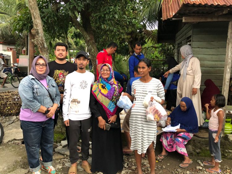 Gamatra Satria Bantu Korban Bencana Banjir di Kelurahan Rambung Timur