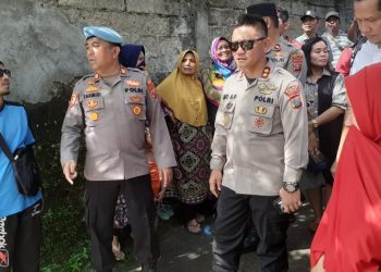 Kapolres dan Wali Kota Binjai Turun Langsung Bantu Warga Terdampak Banjir