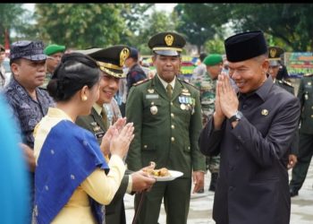 Peringatan HUT ke-78 TNI di Kodim 0203 Langkat Meriah
