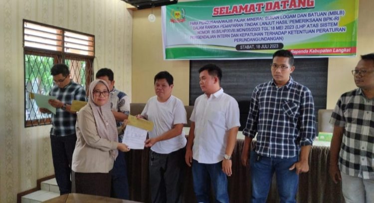 22 Wajib Pajak Siap Bayar Tunggakan MBLB ke Bapenda Langkat