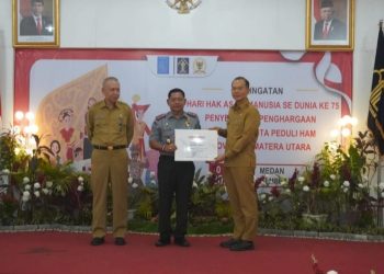 Langkat Dianugerahi Kabupaten Peduli HAM Tingkat Sumut dengan Nilai Tertinggi