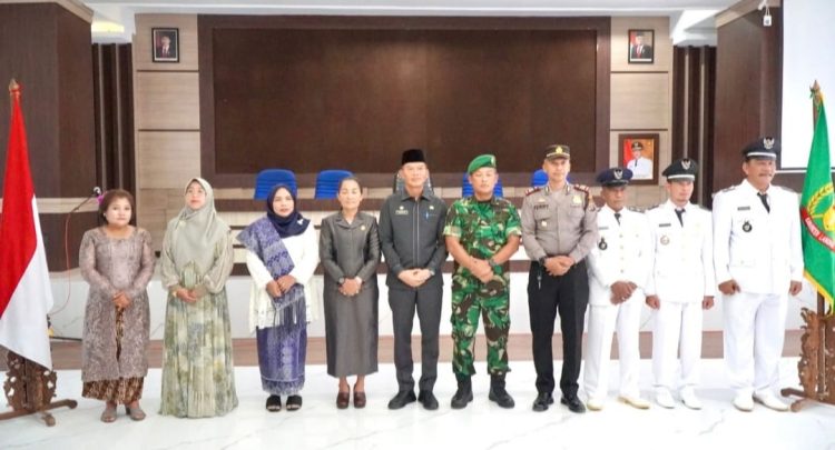 Sekdakab Langkat Lantik Tiga Kepala Desa Pengganti Antar Waktu