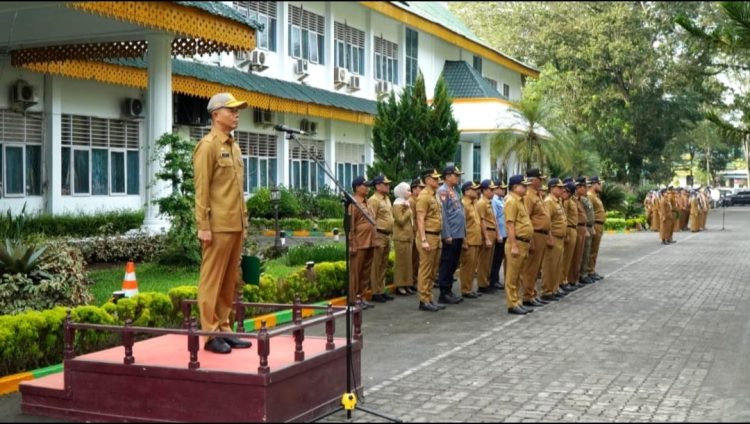 Sekdakab Langkat Inspektur Upacara Peringatan Hari Bela Negara ke-75