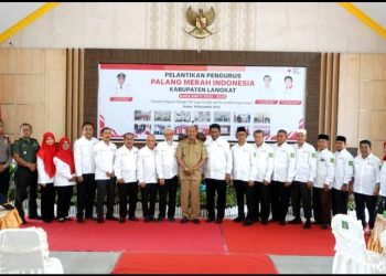 Hadiri Pelantikan PMI Langkat, Syah Afandin Alokasikan Anggaran Rp300 Juta