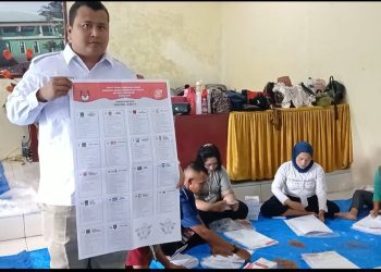 Hari Pertama Lipat dan Sortir, KPU Binjai Temukan 2 Surat Suara Rusak