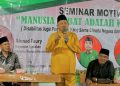 Seminar Motivasi di Tanjung Pura, Syah Afandin Sampaikan Tiga Kunci Keselamatan