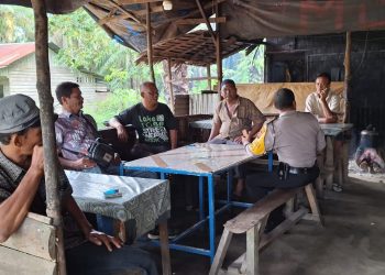 Polres Labusel Gelar Cooling Sistem di Desa Ulu Mahuam