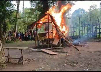 Polda Sumut Bakar Gubuk Narkoba dan Judi di Kutalimbaru