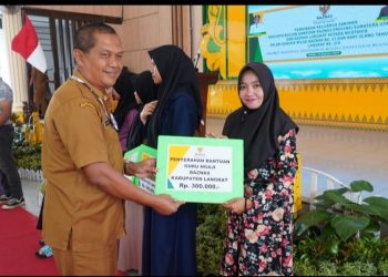 Pendistribusian Triwulan 1 Baznas Langkat, Syah Afandin Zakatkan Rp50 Juta