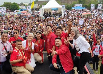 Dihadiri Kaesang, Ribuan Massa Padati Kampanye PSI di Lapangan Reformasi Tembung