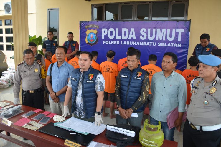 Polres Labusel Ungkap Kasus Curat, Cabul dan KDRT, Belasan Tersangka Diringkus