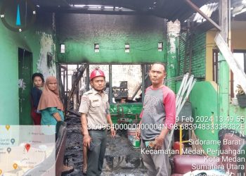 Delapan Rumah di Asrama Medan Perjuangan Terbakar