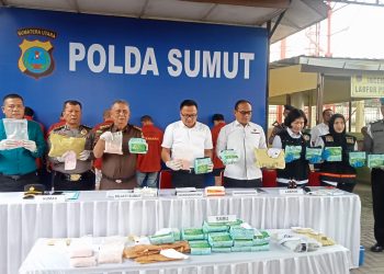 Polda Sumut Musnahkan Barang Bukti Narkoba