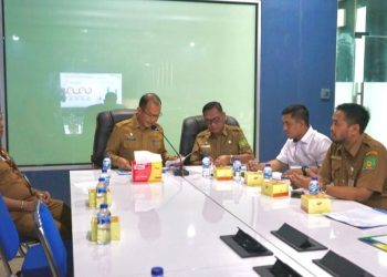Sekda Langkat Ikuti Zoom Meeting dengan Mendagri Tito Karnavian