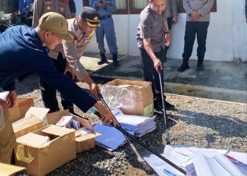 Sehari Sebelum Pencoblosan, KIP Aceh Selatan Musnahkan 2.878 Lembar Surat Suara Pemilu 2024