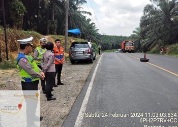 Ditlantas Polda Sumut Survei Kesiapan Angkutan Lebaran 2024 di Wilkum Polres Labusel