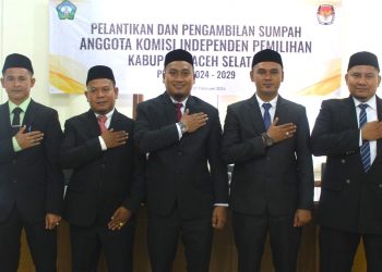 Lima Komisioner KIP Aceh Selatan Periode 2024-2029 Dilantik