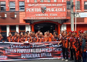 MPW Pemuda Pancasila Sumut Deklarasi Pemilu Damai