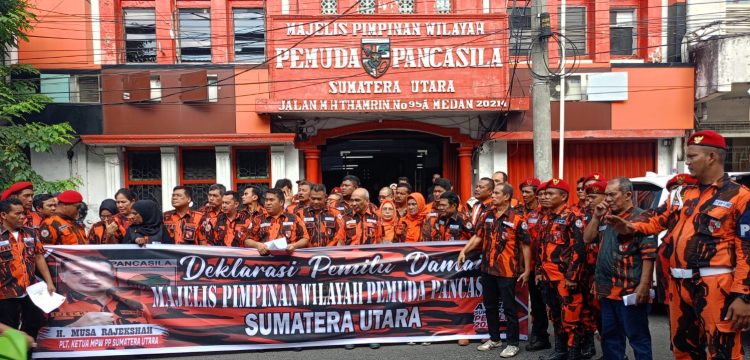 MPW Pemuda Pancasila Sumut Deklarasi Pemilu Damai