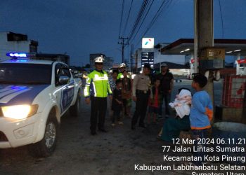 Polsek Kota Pinang Patroli dan Tertibkan Asmara Subuh 