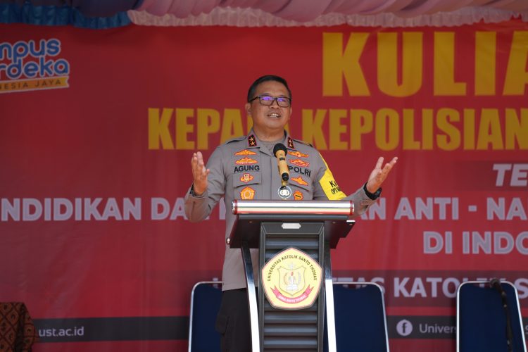 Kuliah Umum di Unika St Thomas, Kapoldasu : Peredaran Narkoba Pemicu Aksi Kejahatan