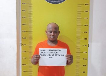 Meresahkan! Pengedar Sabu di Kantor Ormas Diringkus Polres Labusel