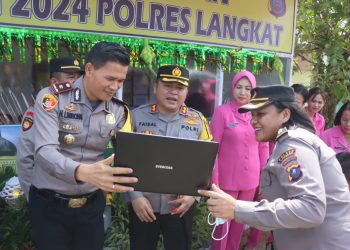 Kapolres Langkat Cek Pos YAN Operasi Ketupat Toba 2024
