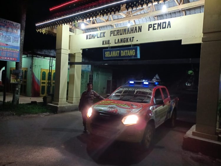 Polres Langkat Patroli, Cek Rumah Kosong yang Ditinggal Mudik Warga