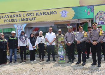 Kapolres Langkat Bersama Pj Bupati Tinjau Pos Yan Ketupat Toba 2024
