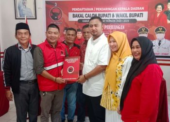 Rizky Yunanda Sitepu Daftar Balon Bupati ke DPD Partai Golkar dan DPC PDIP Langkat