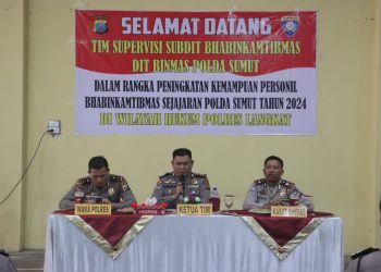 Tim Supervisi Dit Binmas Polda Sumut Kunjungi Polres Langkat
