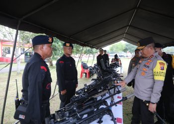 Kapoldasu Sambangi Markas Batalyon C Pelopor Brimobda Sumut