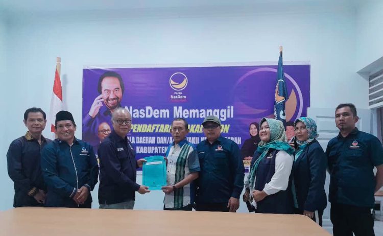 Serius Berkompetisi di Pilkada Tapsel, Ahmad Fauzan Daulay Daftar ke Partai Nasdem