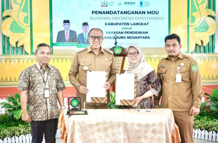 Pj Bupati Langkat Tandatangani MoU dengan Yayasan Adihulung Pendidikan Nusantara