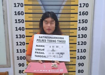 Miliki Lima Paket Sabu, Residivis Wanita Ditangkap Sat Narkoba Polres Tebing Tinggi