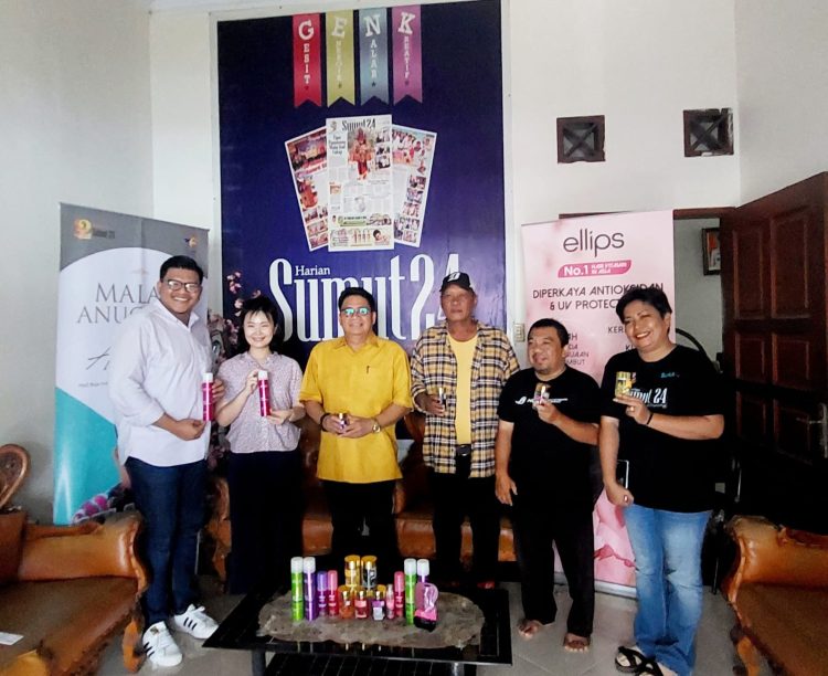Kenalkan Produk Kecantikan, KINO Tbk Kunjungi Media Sumut24 Group