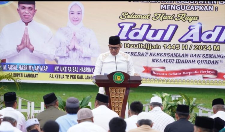 Pj Bupati Langkat Faisal Hasrimy Sebar hewan Qurban ASN 2024