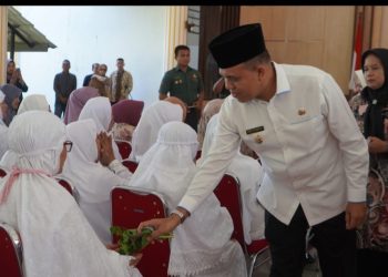 Pj Bupati Langkat Sambut dan Tepungtawari Kepulangan Jemaah Haji