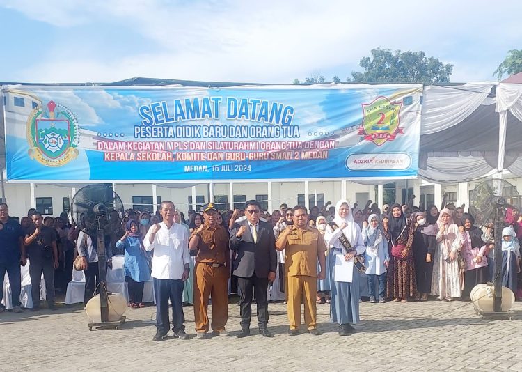 Sambut Siswa Baru dengan Antusias, SMAN 2 Medan Gelar Masa Pengenalan Lingkungan Sekolah