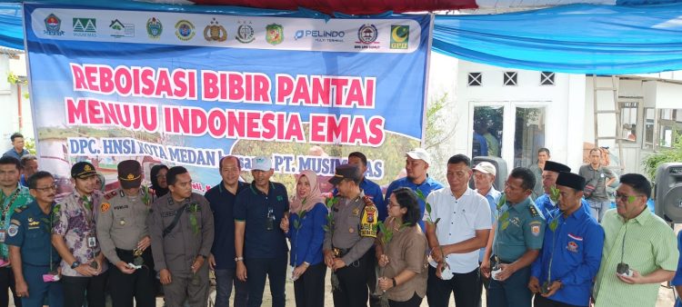 HNSI Kota Medan dan Musim Mas Laksanakan Penanaman Mangrove di Bagan Deli