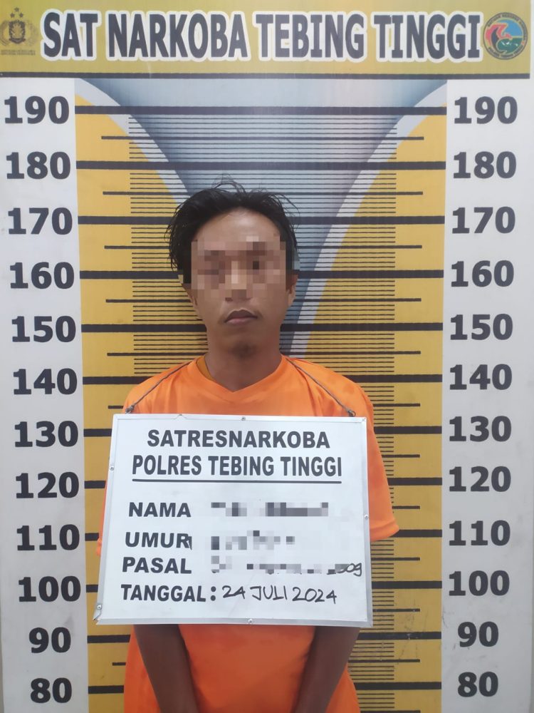 Sat Narkoba Polres Tebing Tinggi Tangkap Pria Pemilik Dua Paket Sabu