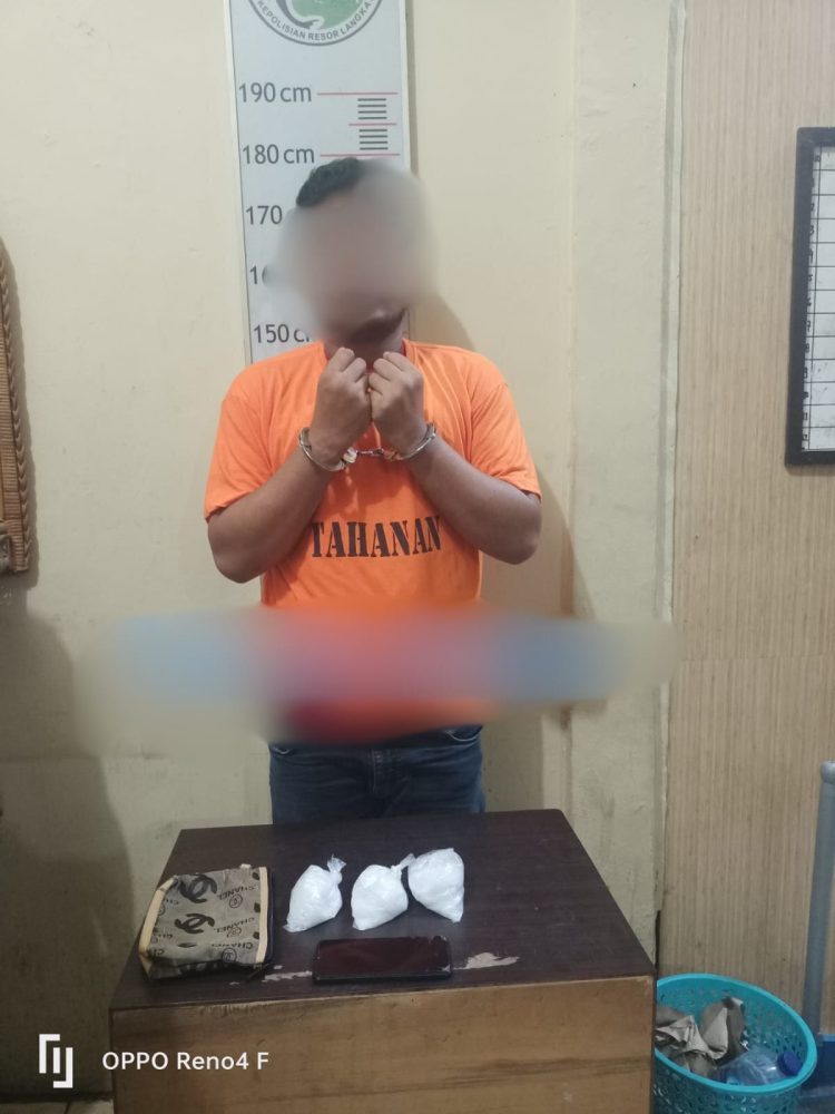 Satres Narkoba Polres Langkat Amankan Pengedar Sabu