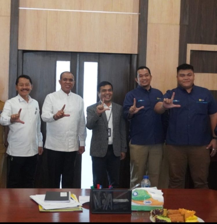 Pj Bupati Langkat Faisal Hasrimy Terima Audiensi PT PLN Persero UP 3 Binjai
