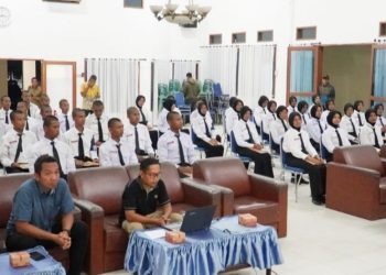 Calon Paskibra Terima Pembekalan dari Pj Bupati Langkat Faisal Hasrimy 