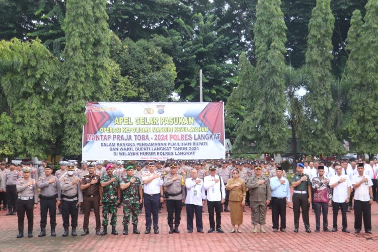 Ketua PWI Langkat Hadiri Gelar Apel Pasukan Operasi Mantap Praja Toba 2024