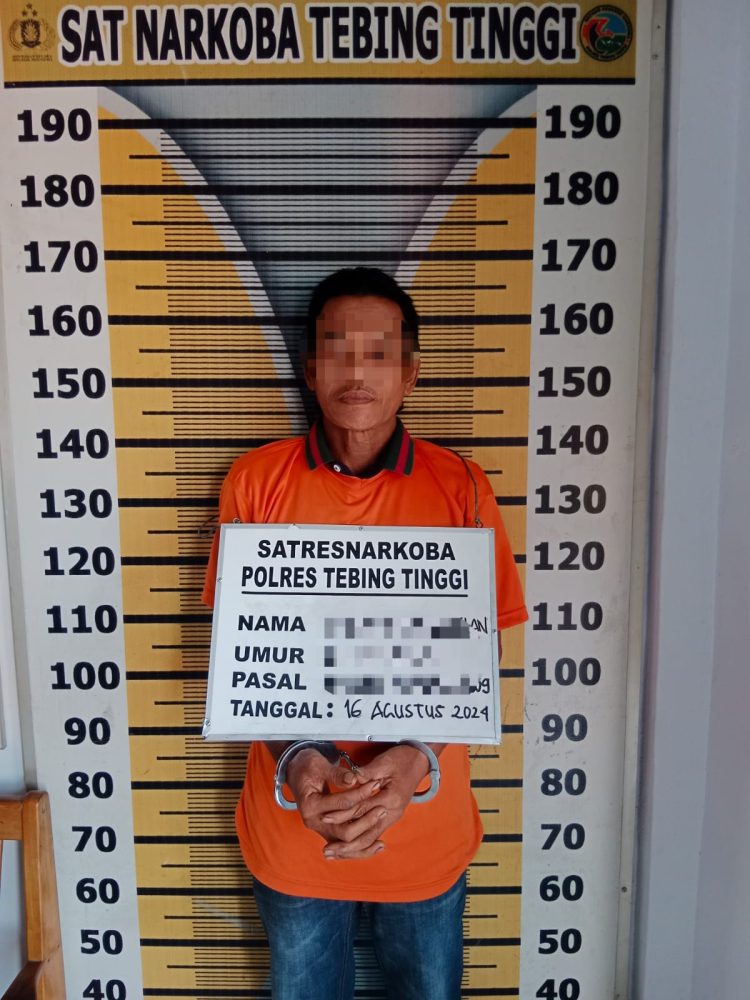Sat Narkoba Polres Tebing Tinggi Bekuk Pengedar Sabu