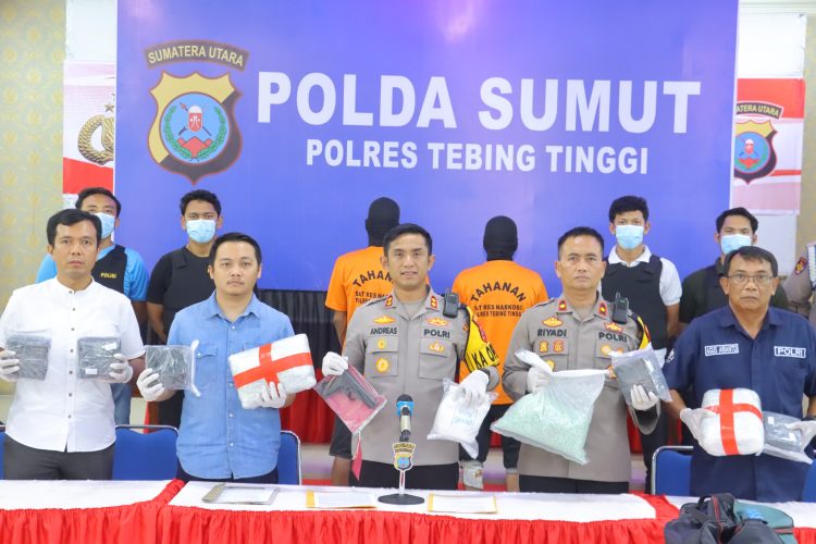 Polres Tebing Tinggi Berhasil Gagalkan Peredaran 10 Kg Sabu dan 30 Ribu Ekstasi