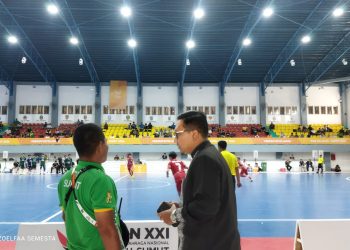 Venue Futsal PON Sumut-Aceh Alami Kebocoran, Hendro Susanto Prihatin