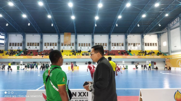 Venue Futsal PON Sumut-Aceh Alami Kebocoran, Hendro Susanto Prihatin
