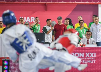 Saksikan Pertandingan, Ijeck Optimis Atlet Taekwondo Sumut Raih Medali Emas